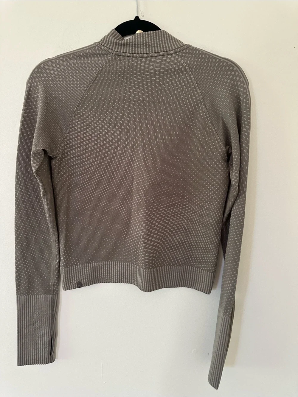 Lululemon Rest Less Cropped Half-Zip Grid Warp Rover / Raw size 6